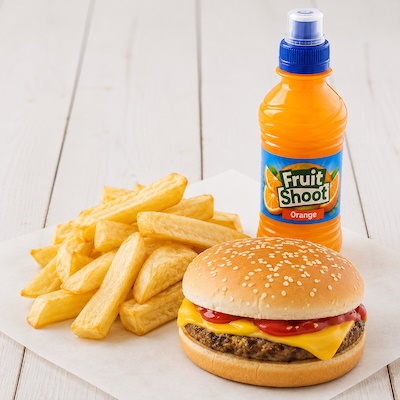 Cheeky Cheese Burger Kids Meal